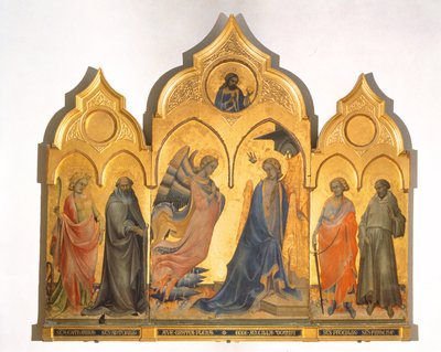 Annonciation avec saints - Lorenzo Monaco